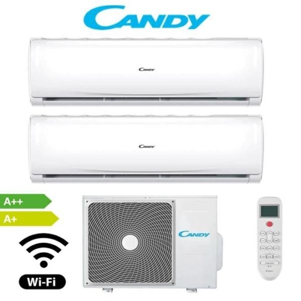 Climatizzatore Condizionatore Candy Dual Split 9000+9000 A++/A+ Pura WIFI CY-2T14OUT
