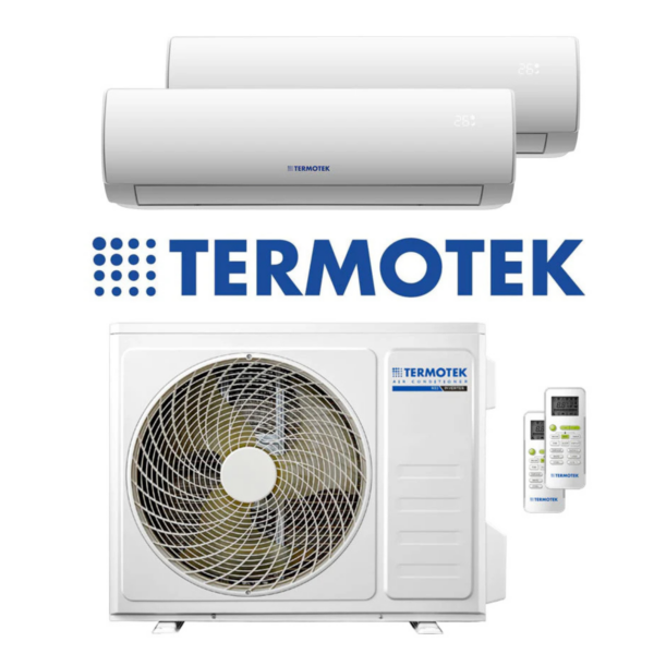 Climatizzatore Condizionatore Dual Termotek 12000 + 12000 Btu Airplus Inverter R-32 Wi-Fi Integrato